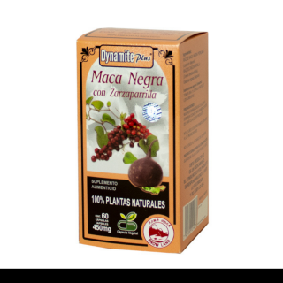CAPS.D. DYNAMITE PLUS® MACA NEGRA CON ZARZAPARILLA CJA.FCO.60pz Clave:2148