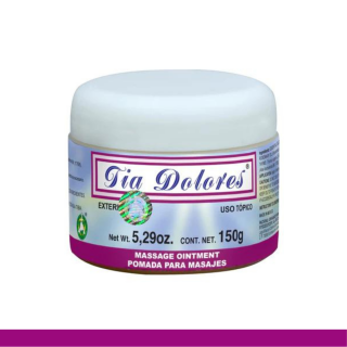 POMADA TIA DOLORES® ROMERO, SASAFRAS, TOMILLO Y SABILA TARRO 150g Clave:3110