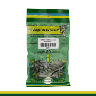 CAPS.D. CARBON VEGETAL ACTIVADO BSA.60pz Clave:2317