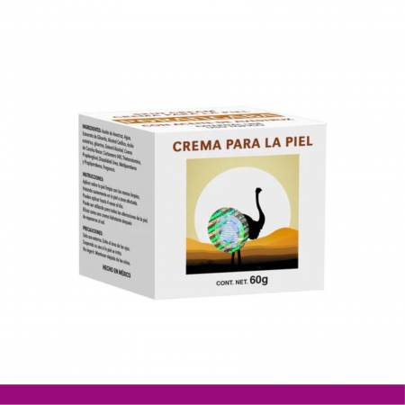 CREMA F.M. PORANGABA® ACEITE DE AVESTRUZ CJA.TARRO 60g Clave:3150