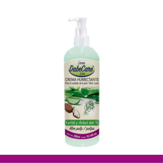 CREMA COR. DABECARE® ALOE VERA, KARITE Y ARBOL DEL TE BOT.300ml Clave:3162