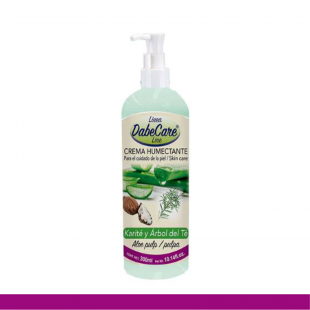CREMA COR. DABECARE® ALOE VERA, KARITE Y ARBOL DEL TE BOT.300ml Clave:3162