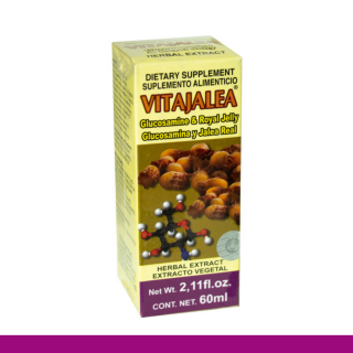 EXTCTO.V. VITAJALEA® GLUCOSAMINA CON JALEA REAL CJA.FCO.60ml Clave:4009