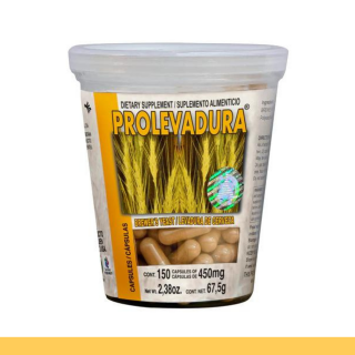 CAPS.D. PROLEVADURA® LEVADURA DE CERVEZA VASO 150pz Clave:2215