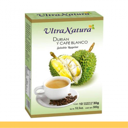 PVO.SOL. ULTRANATURA® DURIAN Y CAFE BCO. REGULAR CJA.10sobr.x30g Clave:2602
