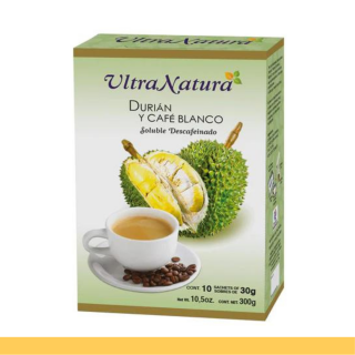 PVO.SOL. ULTRANATURA® DURIAN Y CAFE BCO. DESCAF. CJA.10sobr.x30g Clave:2603