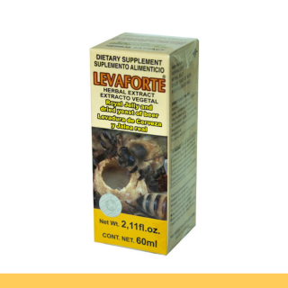 EXTCTO.V. LEVAFORTE® LEVADURA DE CERVEZA Y JALEA REAL CJA.FCO.60ml Clave:4006