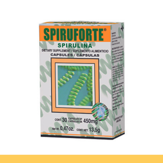 CAPS.D. SPIRUFORTE® SPIRULINA CJA.30pz Clave:1972