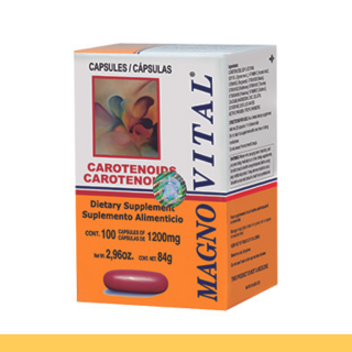 CAPS.B. MAGNOVITAL® CAROTENOIDES CJA.FCO.100pz Clave:2131