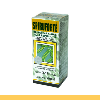 EXTCTO.V. SPIRUFORTE® SPIRULINA CJA.FCO.60ml Clave:3989