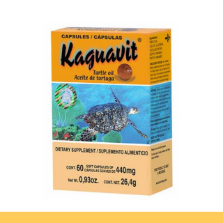 CAPS.B. KAGUAVIT® ACEITE DE TORTUGA CJA.60pz Clave:2121