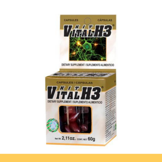 CAPS.B. KIT VITAL H-3® COMPLEJO B Y BIOFLAVONOIDES CJA.FCO.50pz Clave:2165