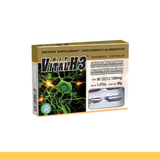 CAPS.B. KIT VITAL H-3® COMPLEJO B Y BIOFLAVONOIDES CJA.BL.30pz Clave:2168