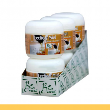 CREMA M. BIOVERDE® LECHE Y MIEL SIXPACK 6x60g Clave:3139
