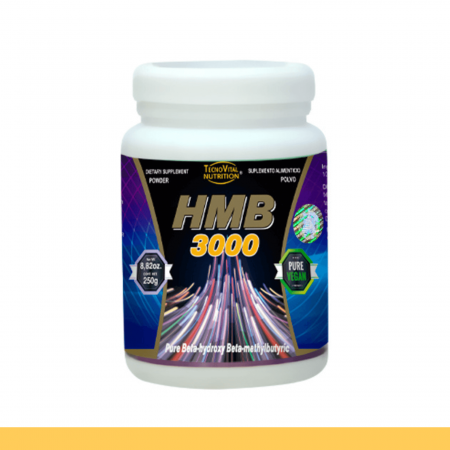 PVO. HMB 3000® BETA HIDROXI, BETA METILBUTIRICO FCO.250g Clave:7145