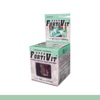 CAPS.B. OSEOFORTIVIT® GLUCOSAMINA Y CONDROITINA CJA.FCO.50pz Clave:1939