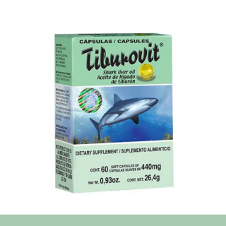 CAPS.B. TIBUROVIT® AC. HIGADO DE TIBURON CJA.60pz Clave:1942