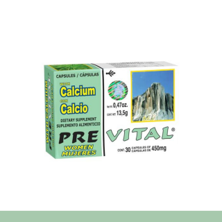 CAPS.D. PREVITAL® CALCIO CJA.30pz Clave:2029