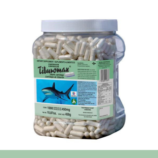 CAPS.D. TIBUROMAX® CARTILAGO DE TIBURON FCO.1000pz Clave:2137
