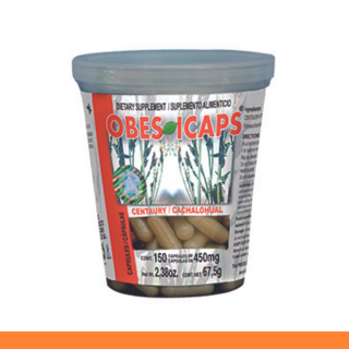 CAPS.D. OBESICAPS® CENTAURA Y CACHALOHUAL VASO 150pz Clave:2076