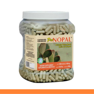 CAPS.D. PRONOPAL® RAIZ DE NOPAL FCO.1000pz Clave:2193