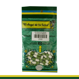 CAPS.D. HISTIDINA  con CALCIO ORGANICO BSA.60pz Clave:2329