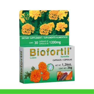 CAPS.B. BIOFORTIL® LUTEINA Y XANTOFILIA CJA.30pz Clave:2183