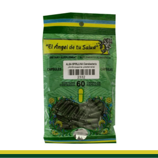 CAPS.D. SPIRULINA Cianobacterias BSA.60pz Clave:2332