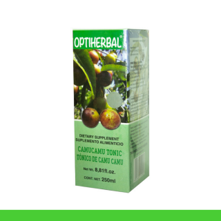 TONICO OPTIHERBAL® CAMU CAMU CJA.FCO.250ml Clave:5458