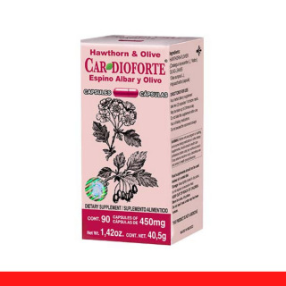 CAPS.D. CARDIOFORTE® ESPINO ALBAR Y OLIVO CJA.FCO.90pz Clave:1981