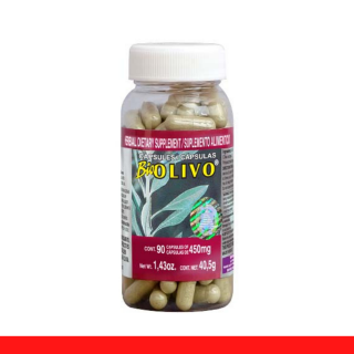 CAPS.D. BIOOLIVO® HOJAS DE OLIVO FCO.90pz Clave:2085