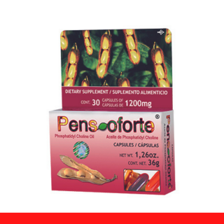 CAPS.B. PENSOFORTE® ACEITE DE PHOSPHATIDYL CHOLINA CJA.30pz Clave:2117