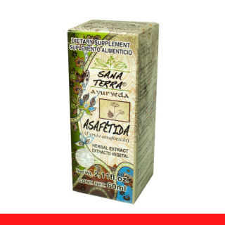 EXTCTO.V. SANA TERRA® GOMA DE ASAFETIDA CJA.FCO.60ml Clave:3730