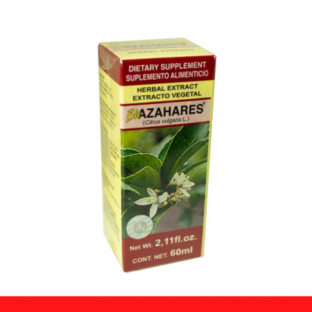 EXTCTO.V. BIOAZAHARES® FLOR DE NARANJA AMARGA CJA.FCO.60ml Clave:3950