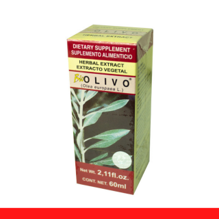 EXTCTO.V. BIOOLIVO® HOJAS DE OLIVO CJA.FCO.60ml Clave:3959