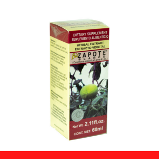 EXTCTO.V. BIOZAPOTE BLANCO® HOJAS DE ZAPOTE BLANCO CJA.FCO.60ml Clave:3983