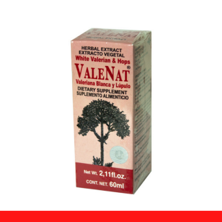 EXTCTO.V. VALENAT® VALERIANA Y LÚPULO CJA.FCO.60ml Clave:4015