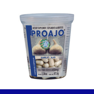 CAPS.D. PROAJO® AJO VASO 150pz Clave:2014
