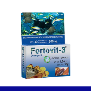 CAPS.B. FORTOVIT-3® OMEGA3 CJA.30pz Clave:2111