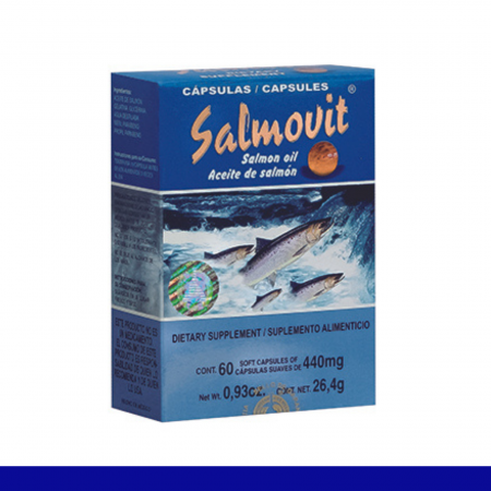CAPS.B. SALMOVIT® ACEITE DE SALMON CJA.60pz Clave:2119