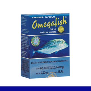 CAPS.B. OMEGAFISH® ACEITE DE PESCADO CJA.60pz Clave:2124