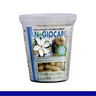 CAPS.D. ANGIOCAPS® MAGNOLIA DE HUERTO Y SALGUERO VASO 150pz Clave:2206