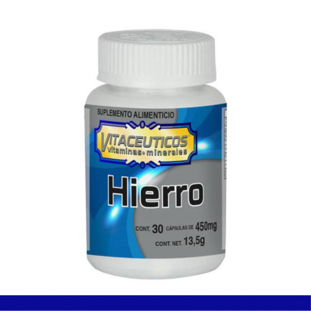 CAPS.D. VITACEUTICOS® HIERRO FCO.30pz Clave:2521