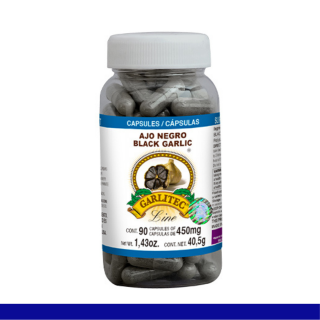 CAPS.D. GARLITEC LINE® AJO NEGRO FCO.90pz Clave:2522