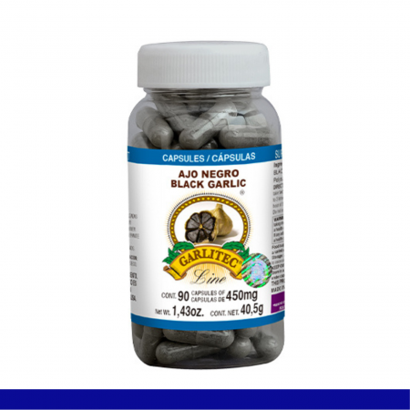 CAPS.D. GARLITEC LINE® AJO NEGRO FCO.90pz Clave:2522