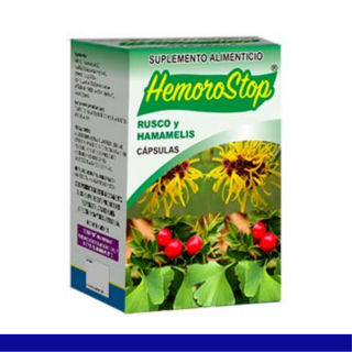 CAPS.D. HEMOROSTOP® RUSCO Y HAMAMELIS CJA.FCO.120pz Clave:2523