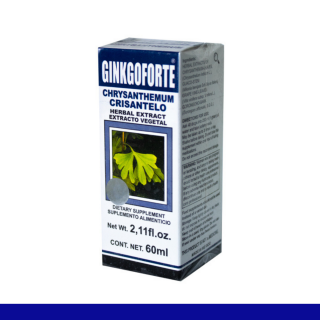 EXTCTO.V. GINKGOFORTE® CRISANTELO CJA.FCO.60ml Clave:3908