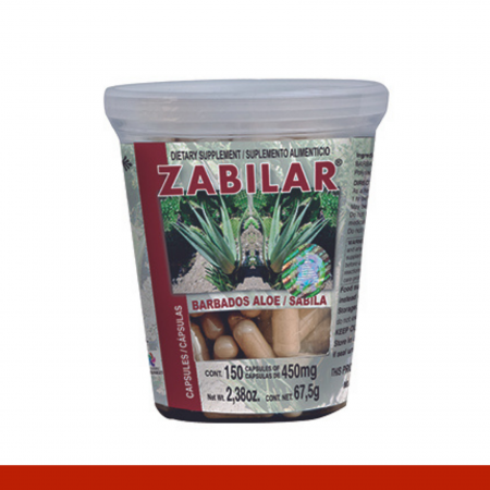 CAPS.D. ZABILAR® SABILA VASO 150pz Clave:1947