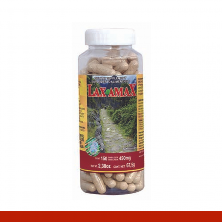 CAPS.D. LAXAMAX® LLANTEN DE AGUA Y AGAR AGAR FCO.150pz Clave:2002