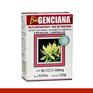 CAPS.D. BIOGENCIANA® RAIZ DE GENCIANA CJA.30pz Clave:2069